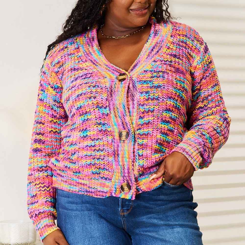 NEW**-Woven Right V-Neck Long Sleeve Cardigan OFFERS WELCOME